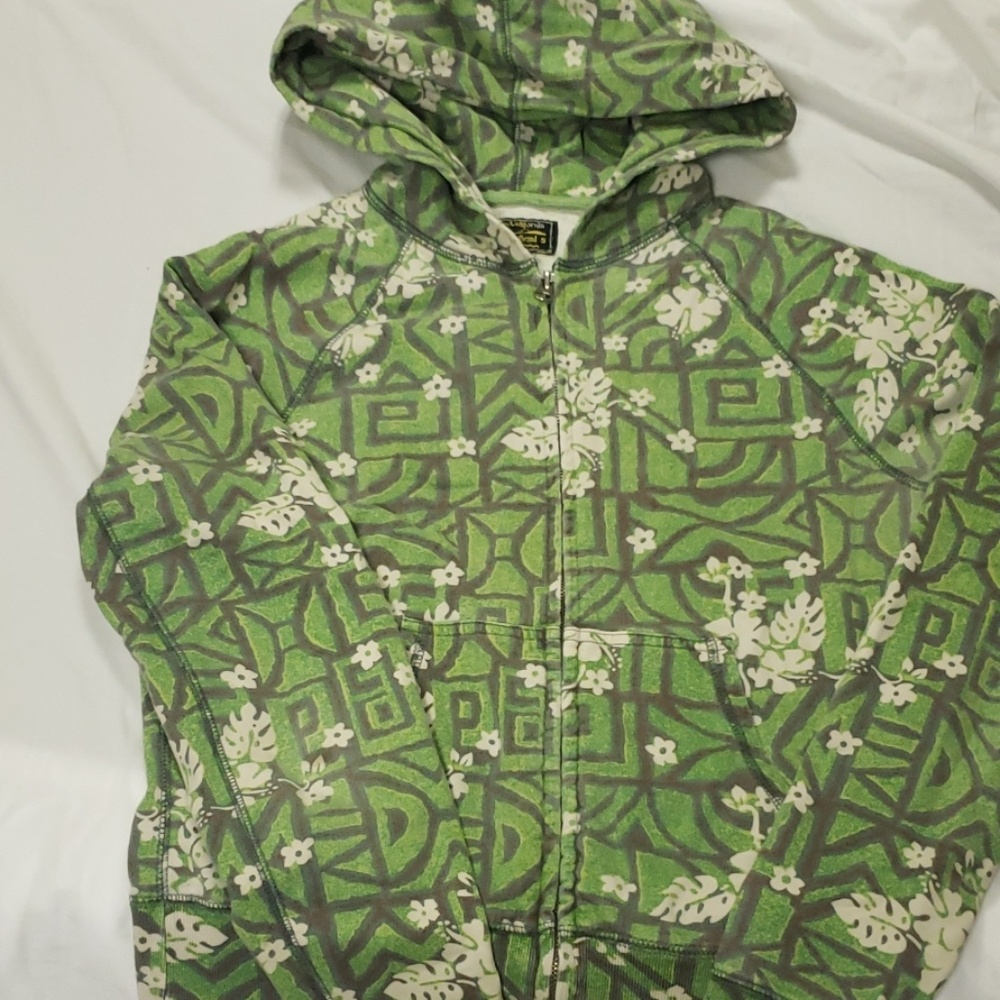 Lucky Brand Green patterned hoodie